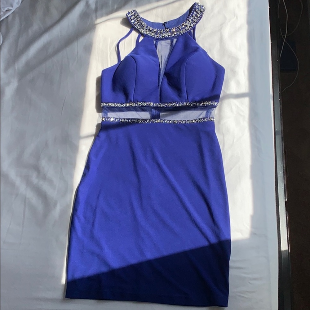 Royal Blue Mini Dress